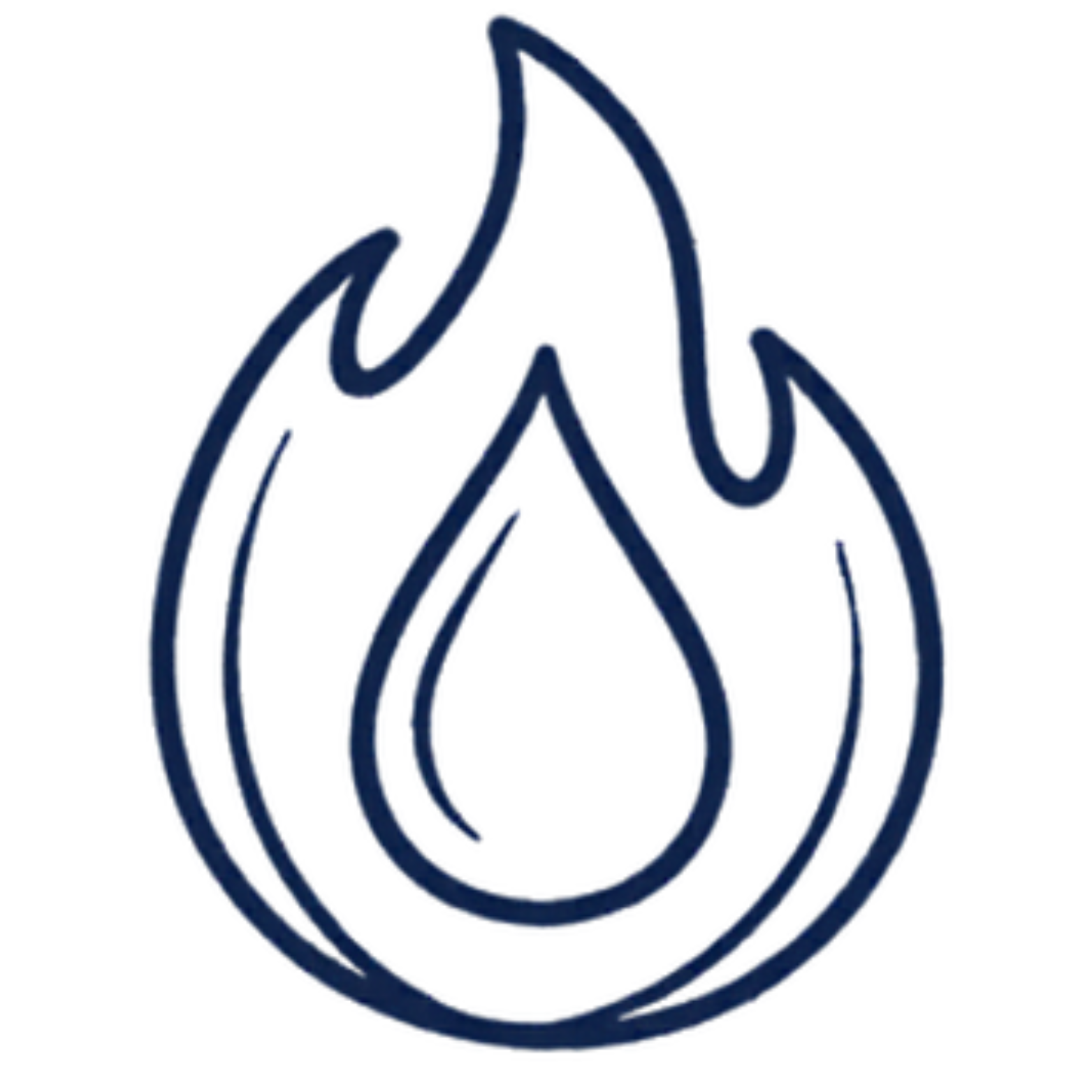 Ayurvedic Pitta Dosha Icon (Fire Element Body Type)