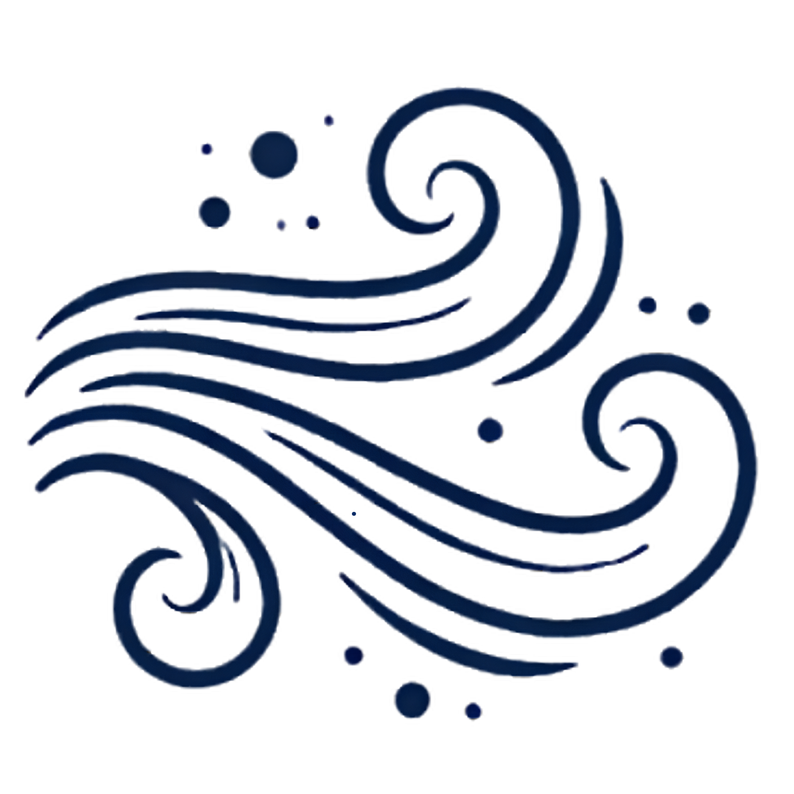 Ayurvedic Vata Dosha Icon (Air Element Body Type)